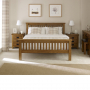 Rustic Solid Oak 6ft Super King Size Bed