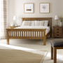 Rustic Solid Oak 6ft Super King Size Bed