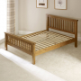 Rustic Solid Oak 6ft Super King Size Bed