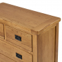 Rustic Oak 2 over 4 Drawer Large Tall Chest of Drawers