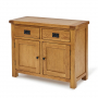 Rustic Oak 2 Drawer 2 Door Medium Sideboard