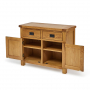 Rustic Oak 2 Drawer 2 Door Medium Sideboard