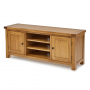 Rustic Oak Widescreen TV Unit Cabinet - Up to 60" TV Size