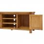 Rustic Oak Widescreen TV Unit Cabinet - Up to 60" TV Size