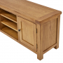 Rustic Oak Widescreen TV Unit Cabinet - Up to 60" TV Size