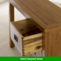 Rustic Oak Pedestal Dressing Table