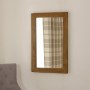 Rustic Oak Medium Wall Mirror - 90cm x 60cm