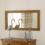 Rustic Oak Large Wall Mirror - 120cm x 60cm