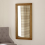 Rustic Oak Large Wall Mirror - 120cm x 60cm