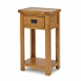 Rustic Oak Small Hall Console Table