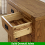 Rustic Oak Mini 2 Drawer 2 Door Sideboard