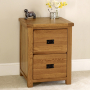 Rustic Oak Filing Cabinet