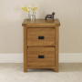 Rustic Oak Filing Cabinet