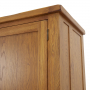 Rustic Oak Single Kitchen Larder Pantry Cupboard