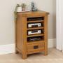 Rustic Oak Hi-Fi Media Shelf Unit Stand