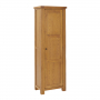 Rustic Oak Single Shaker Linen Storage Cupboard