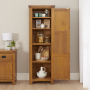 Rustic Oak Single Shaker Kitchen Pantry Cupboard