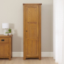 Rustic Oak Single Shaker Kitchen Pantry Cupboard