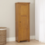 Rustic Oak Single Shaker Linen Storage Cupboard