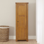 Rustic Oak Single Shaker Linen Storage Cupboard