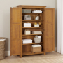 Rustic Oak Double Shaker Linen Storage Cupboard