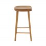 Rustic Solid Oak Counter Bar Stool