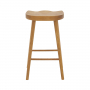 Rustic Solid Oak Counter Bar Stool