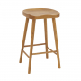 Rustic Solid Oak Counter Bar Stool