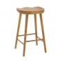 Rustic Solid Oak Counter Bar Stool