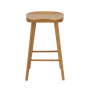 Rustic Solid Oak Counter Bar Stool