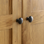 Rustic Oak Double Shaker Linen Storage Cupboard