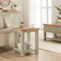 Marbury Sage Green Painted Lamp Side Table