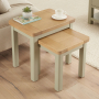 Marbury Sage Green Nest of 2 Side Tables