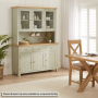 Marbury Sage Green Painted Large 3 Drawer 3 Door Sideboard