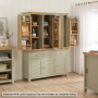 Marbury Sage Green Painted Large 3 Drawer 3 Door Sideboard