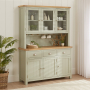 Marbury Sage Green Painted Large Glazed Dresser Sideboard