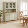 Marbury Sage Green Painted Large Glazed Dresser Sideboard