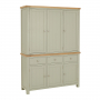 Marbury Sage Green Painted Triple Kitchen Larder Pantry Cupboard