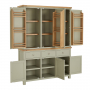 Marbury Sage Green Painted Triple Kitchen Larder Pantry Cupboard