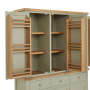 Marbury Sage Green Painted Triple Kitchen Larder Pantry Cupboard