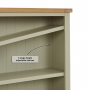 Marbury Sage Green Painted Small Low Bookcase