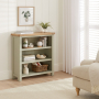 Marbury Sage Green Painted Small Low Bookcase