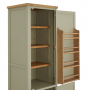 Marbury Sage Green Painted Single Kitchen Larder Pantry Cupboard