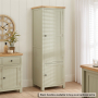 Marbury Sage Green Painted Single Kitchen Larder Pantry Cupboard