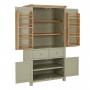 Marbury Sage Green Painted Double Kitchen Larder Pantry Cupboard