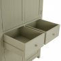 Marbury Sage Green Painted Double Kitchen Larder Pantry Cupboard