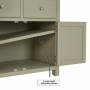 Marbury Sage Green Painted Double Kitchen Larder Pantry Cupboard