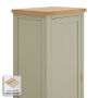 Marbury Sage Green Painted Single Hallway Coat & Shoe Cupboard