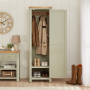 Marbury Sage Green Painted Single Hallway Coat & Shoe Cupboard