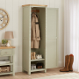 Marbury Sage Green Painted Single Hallway Coat & Shoe Cupboard